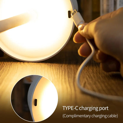 Lampe de table LED sans fil| Rechargeable par USB + 3 niveaux dimmables