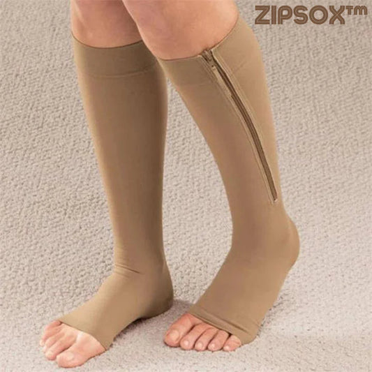 ZipSox™ - Chaussettes de compression avec fermeture éclair