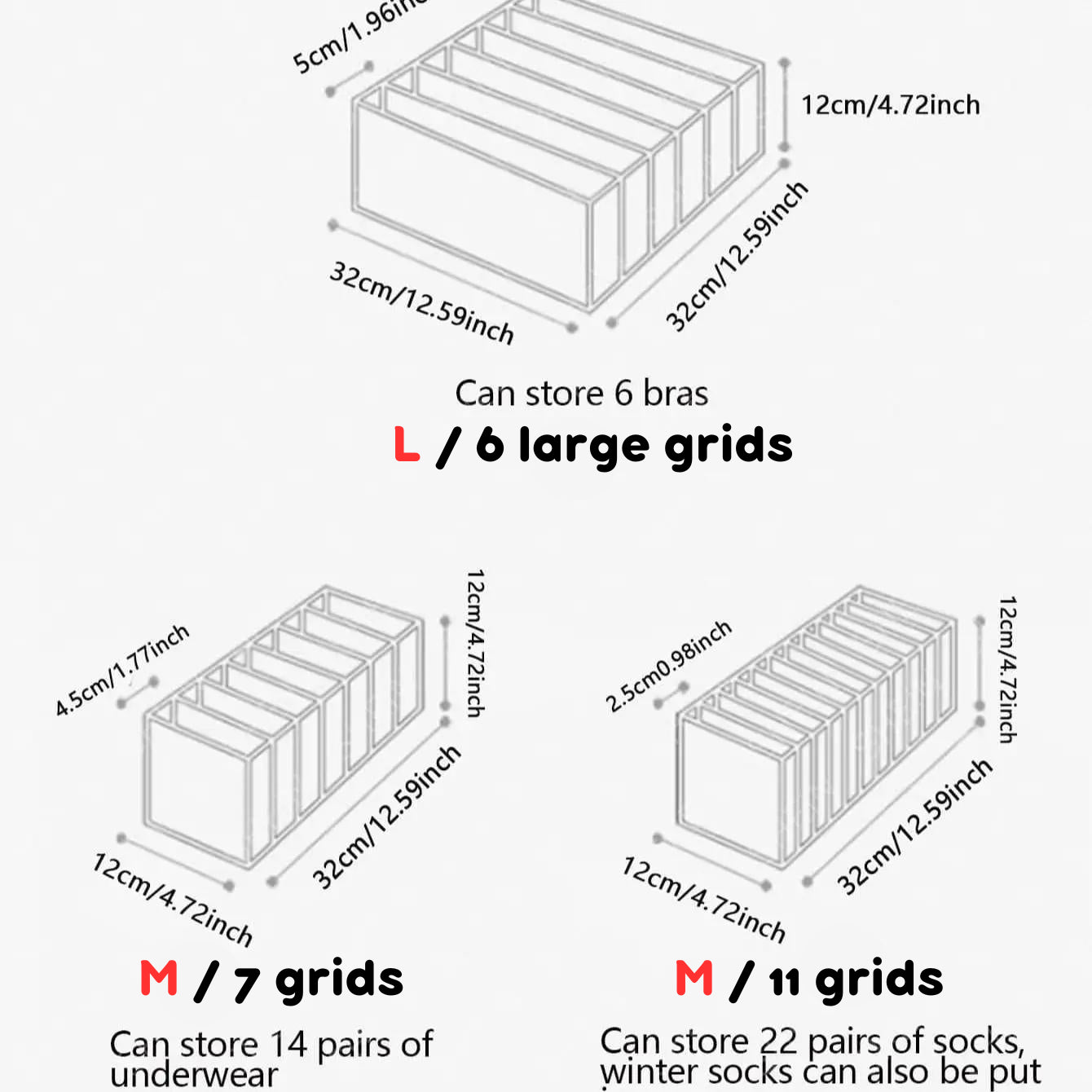 Organisateur multi-grilles pour vêtements